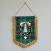 McCallum Ancient Tartan Crest Wall Hanging Banner - Wood Pole